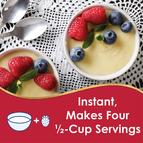 Royal Instant Pudding Dessert Mix, Vanilla, Fat Free (12 - 1.85 Ounce Boxes) (Pack of 12)
