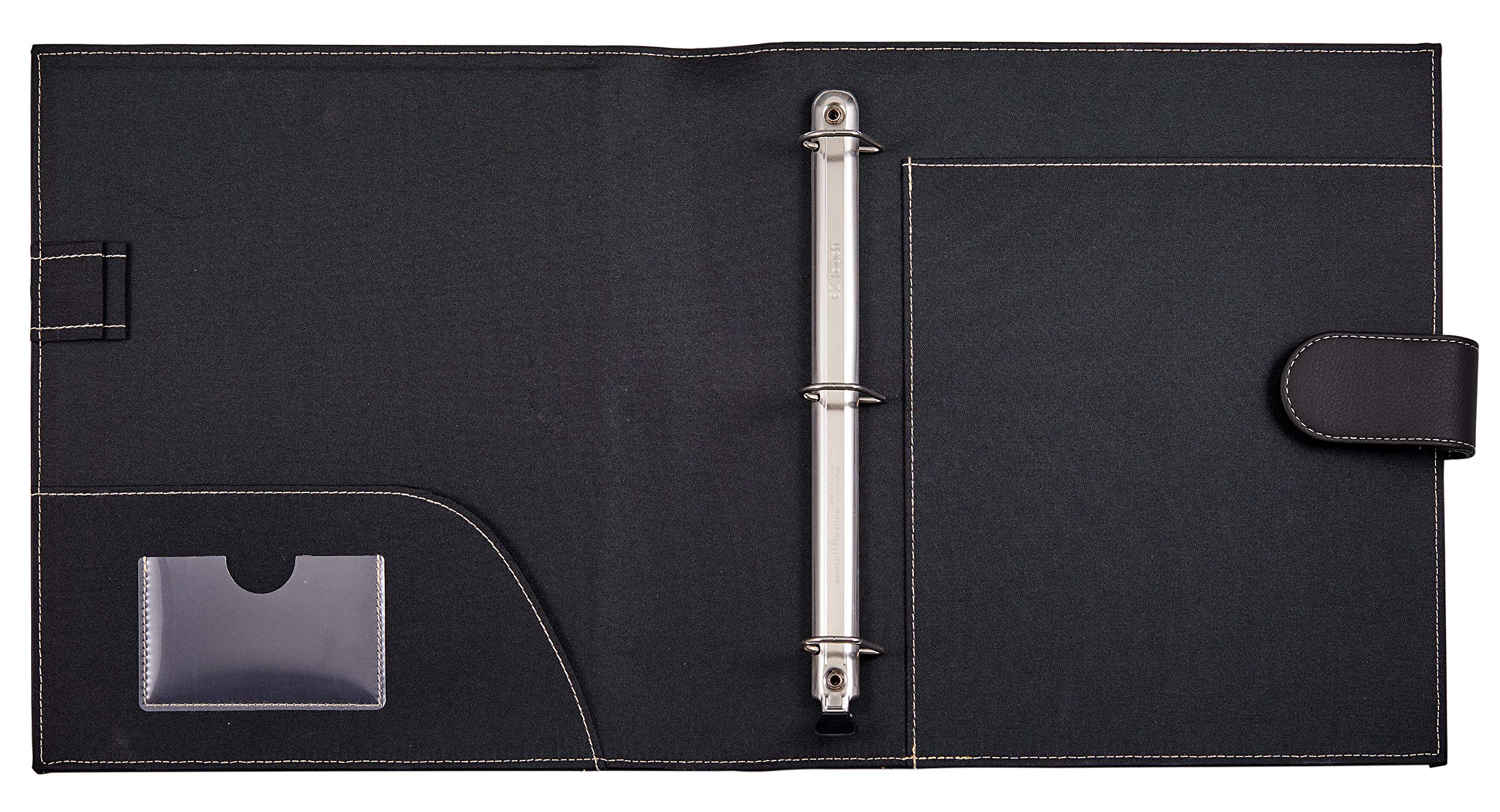 It's Academic Executive Faux Leather Portfolio Folder, Black