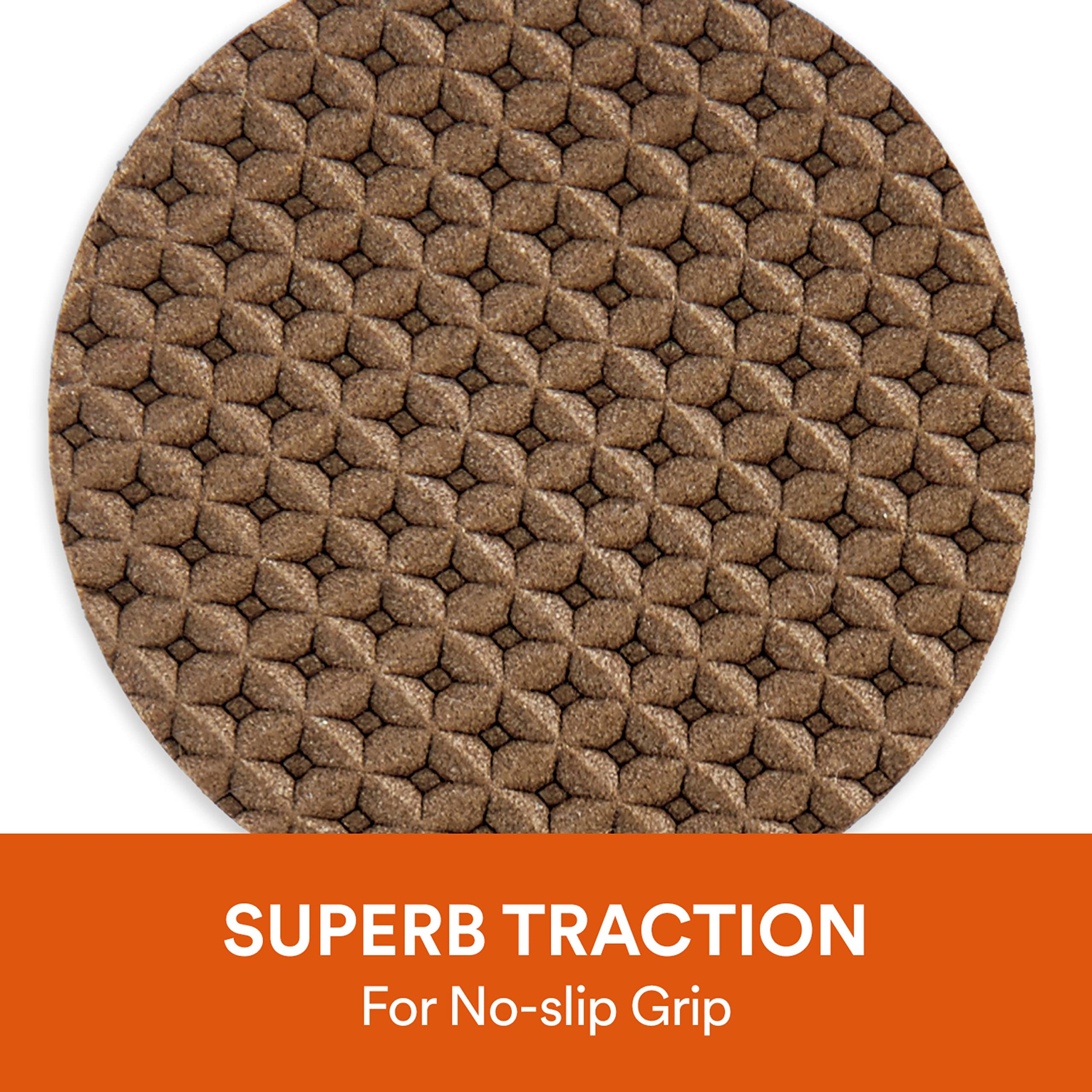Scotch SP940 051141598079 Gripping Pads, 1.5', Brown, 8 Count