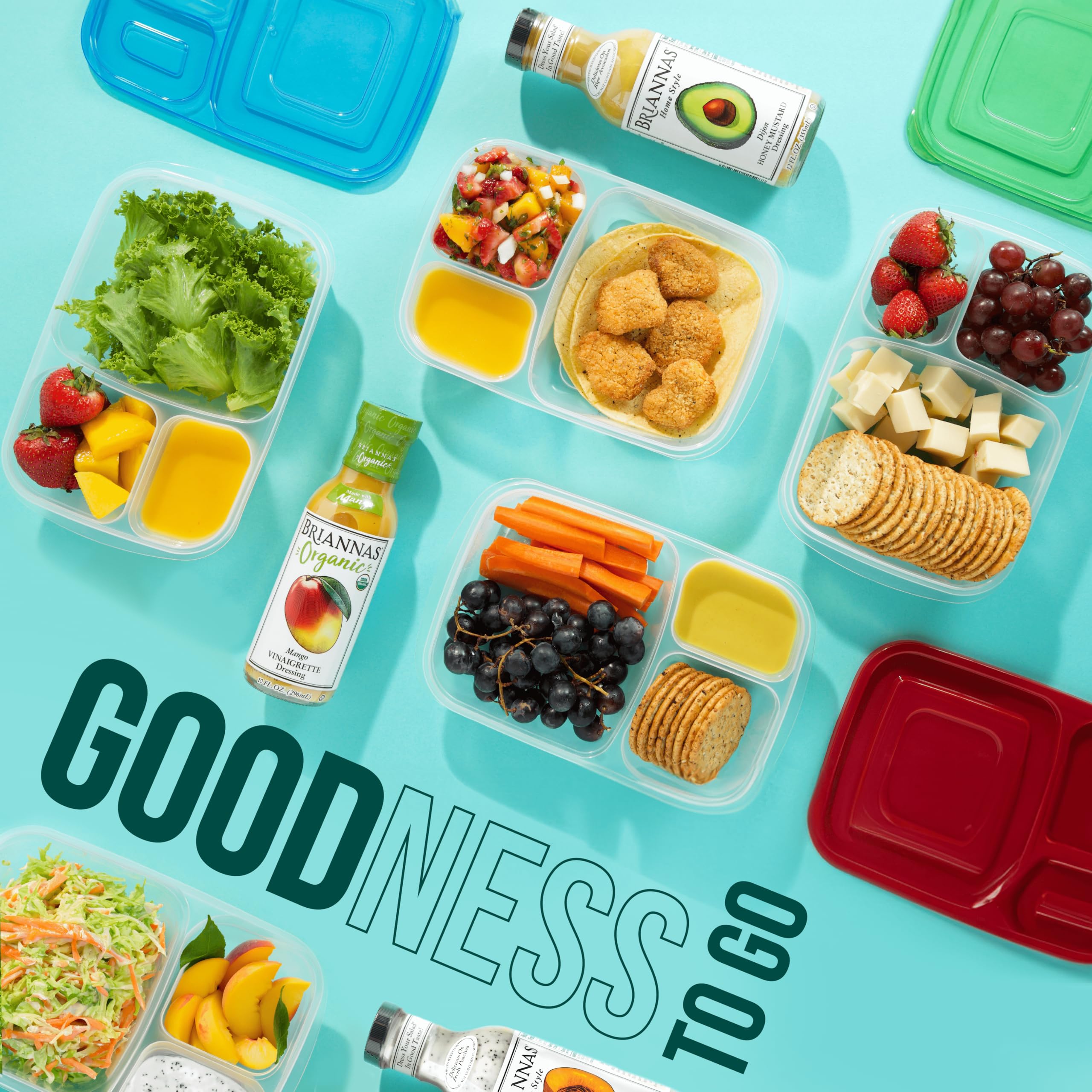 BRIANNAS - Organic Honey Ginger Vinaigrette Dressing - Certified Kosher & Organic Salad Dressing made with Premium Ingredients - 10 oz. Bottle