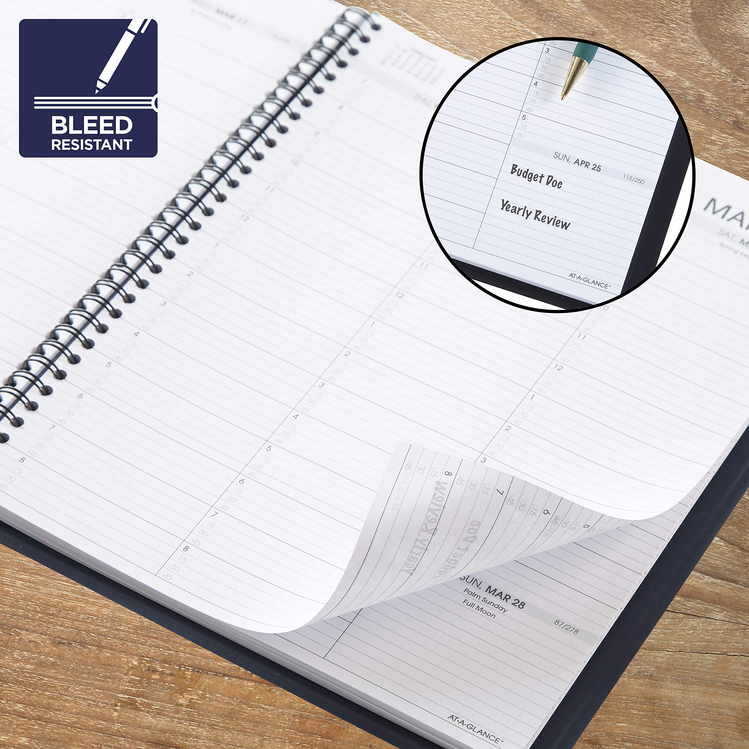 2021 Weekly Appointment Book & Planner by AT-A-GLANCE, 8-1/4" x 11", Large, Black (709500521)