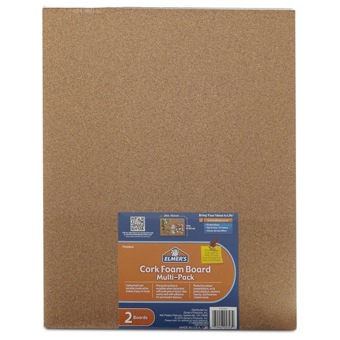 Elmer's Foam Board, Black, 16x20 Inch, Pack of 2