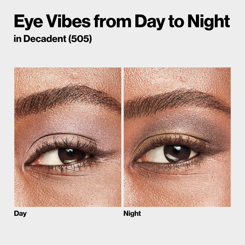 Revlon ColorStay Day to Night Eyeshadow Quad, Longwear Shadow Palette with Transitional Shades and Buttery Soft Feel, Crease & Smudge Proof, 505 Decadent, 0.16 Oz