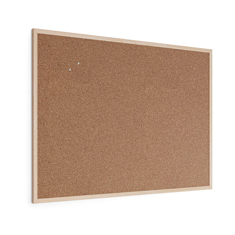 U Brands Cork Bulletin Board, 36" x 48" Inches, Light Birch Wood Frame (003U00-01)