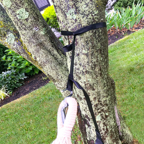 Bliss Hammocks WM-505 Multi-loop Hammock Tree Strap Suspension System, Adjustable Tree Straps & "S" Hooks Included, Black
